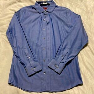 Men’s light blue dress shirt. Size small slim fit